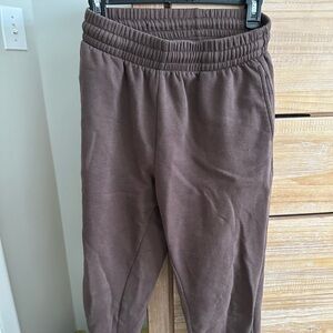 Brown garage joggers. Size xs
